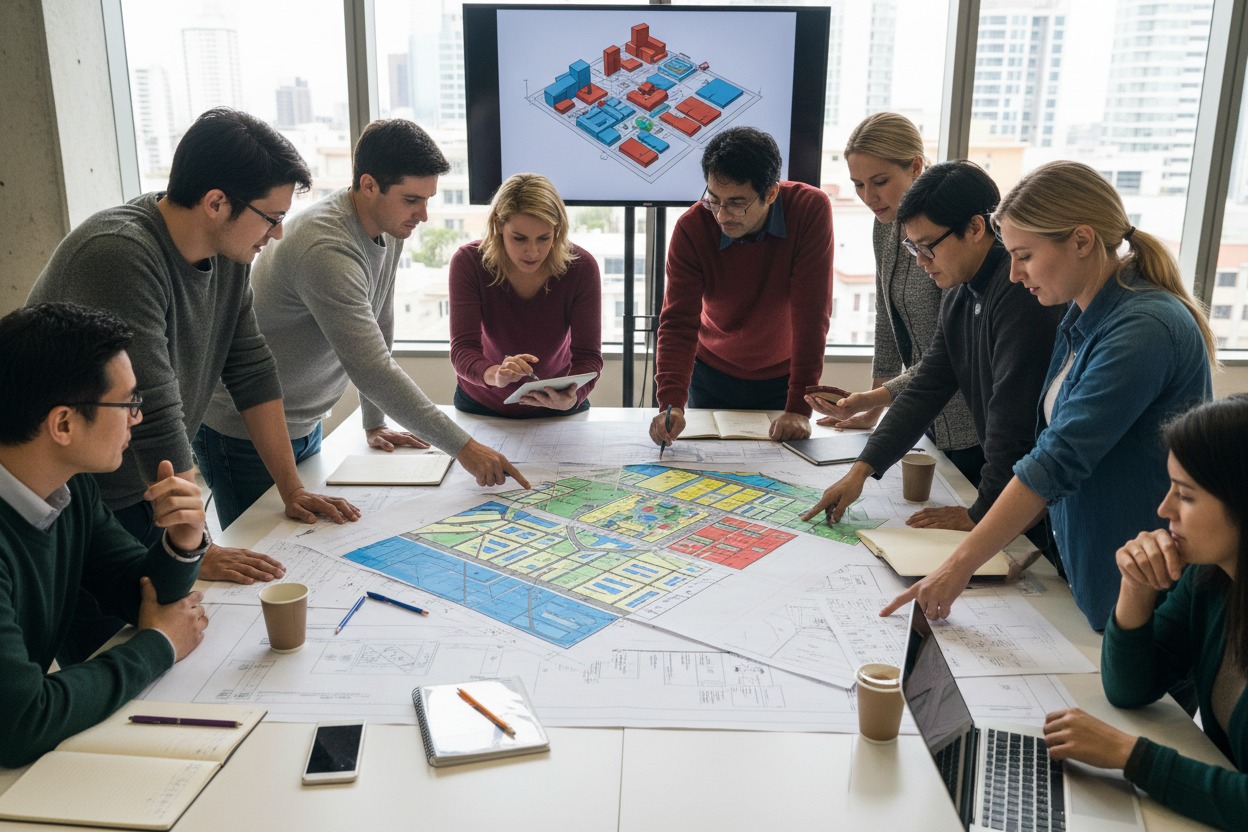 Análise de projeto de loteamento por técnicos urbanos